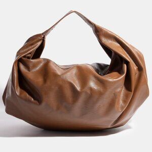 Fame‎ Simple Faux Leather Hobo Shoulder Bag
